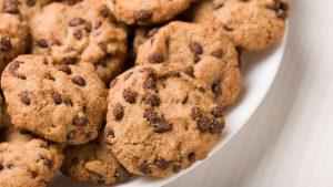 Gluten Free Chocolate Chip Cookies on Plate