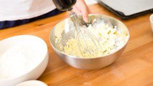 Mixing the Butter in Bowl